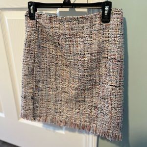 Pink tweed miniskirt